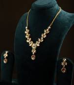 Kundan Necklace Set with Meenakari Detailing
