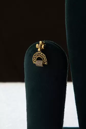 Gold and American Diamond Necklace Set