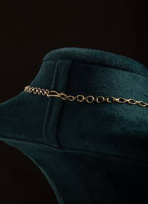 Gold and American Diamond Necklace Set 5