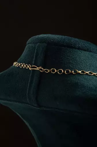 Gold and American Diamond Necklace Set
