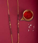 Gold-Plated Small Vaati Mangalsutra     Subtle & Elegant