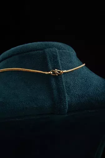 Gold-Plated Chain with Small Diamond Pendant