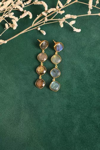 Labradorite drop earrings