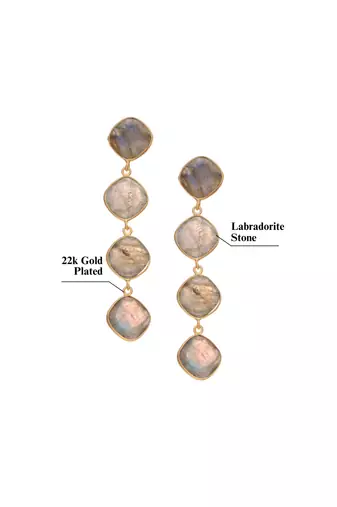 Labradorite drop earrings