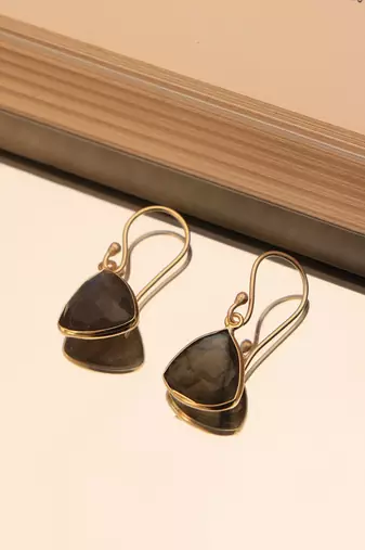 Labradorite dangler earrings