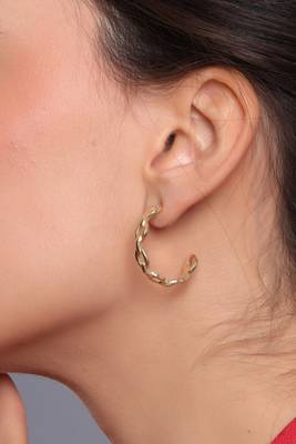 Nautical rope hoop earrings 2