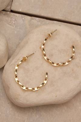 Nautical rope hoop earrings 4