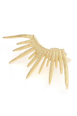 gold sun rays climber stud earring 5
