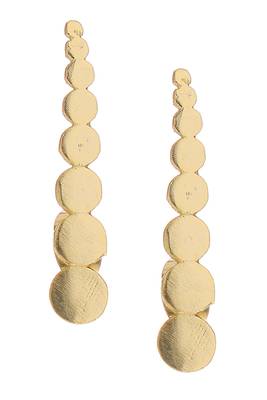 Gold cirque climber stud earrings 5