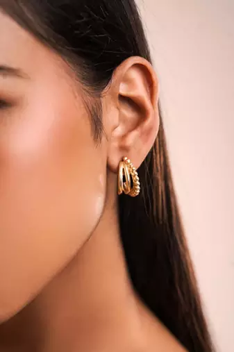 Regal gold hoops