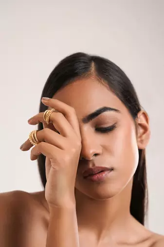 Regal gold hoops
