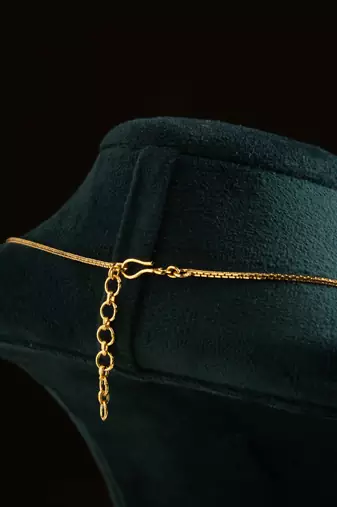 Elegant Gold Long Layer Chain with Round Pendant