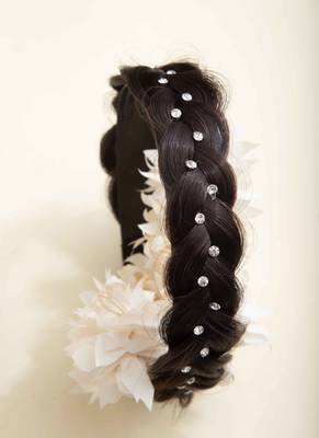 Artificial Brown Hair - Hair Band 3