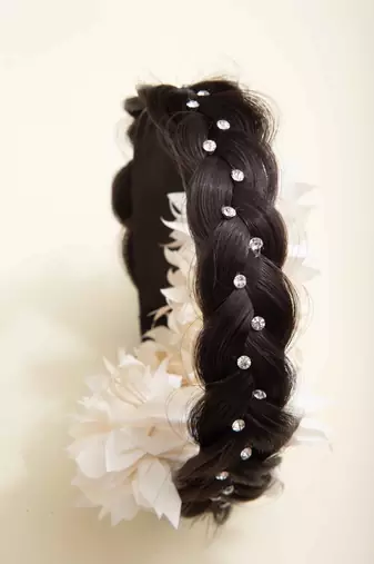 Artificial Brown Hair - Hair Band