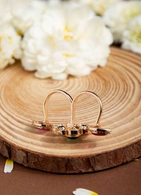 Kundan stone floral design statement ring 3
