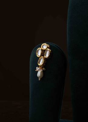 Kundan Necklace Set with Pearls 4