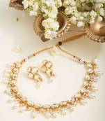 Kundan Necklace Set with Pearls