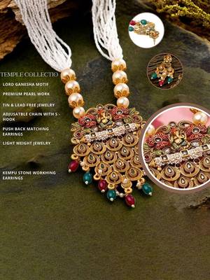 Mansiyaorange south indian peacock long chain pendant long necklace jewelry artificial imitation set for women 3