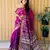 Purple Printed Handloom Saree