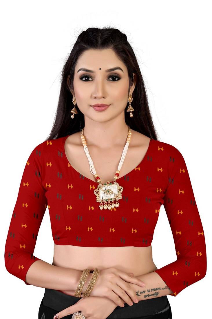 Green Colour Cotton Silk Bagru Print Saree