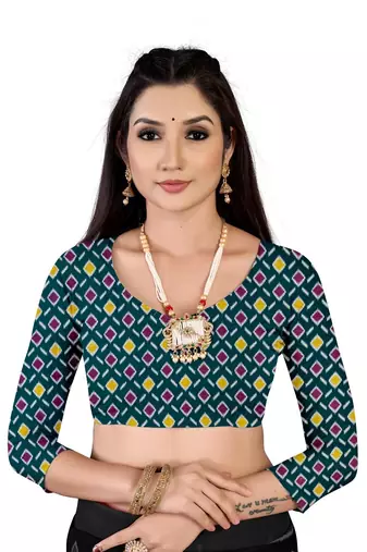 Purple Colour Cotton Silk Bagru Print Saree