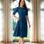 Plain Satin Cotton Half Puff Sleeve Mini Western Dress for Women