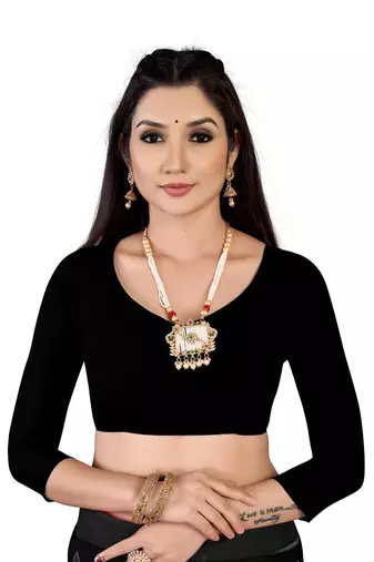 Orange Colour Cotton Silk Bagru Print Saree