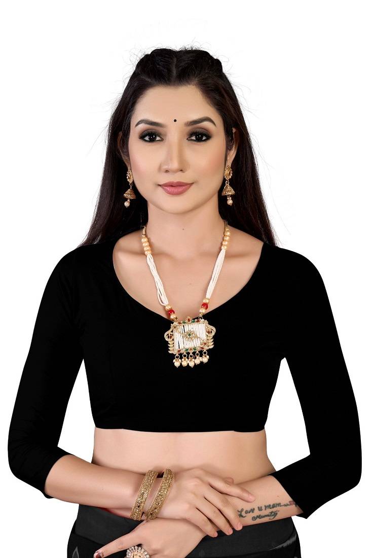 Orange Colour Cotton Silk Bagru Print Saree