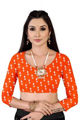 Grey Colour Cotton Silk Bagru Print Saree 5