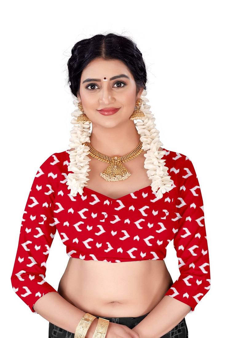 Blue Colour Cotton Silk Bagru Print Saree