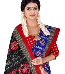 Blue Colour Cotton Silk Bagru Print Saree
