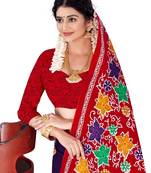 Purple Colour Cotton Silk Bagru Print Saree