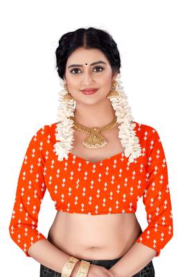 Coffee Colour Cotton Silk Bagru Print Saree 4