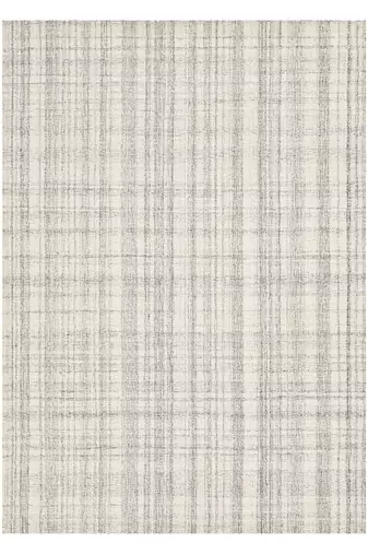 Saraswati global classic plaid handcrafted wool rug, area rug, anti-skid & anti slip backing carpet (7.6x9.6 feet).