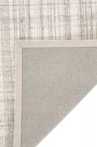 Saraswati global classic plaid handcrafted wool rug, area rug, anti-skid & anti slip backing carpet (7.6x9.6 feet).