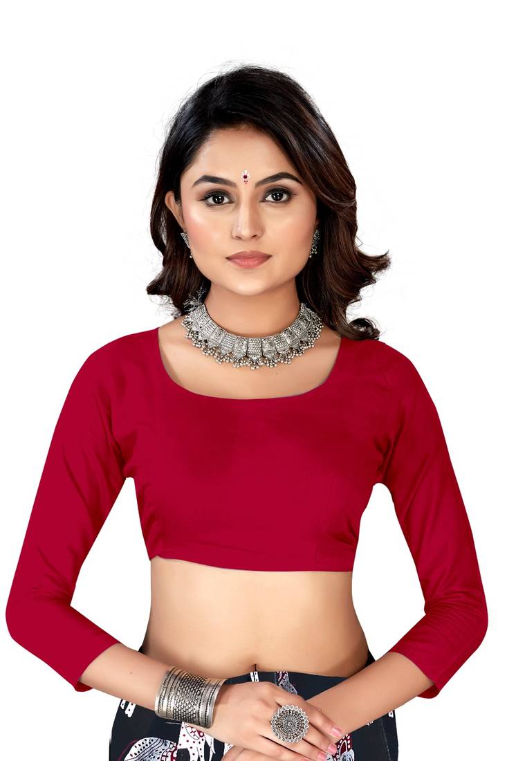 Black Colour Cotton Silk Bagru Print Saree