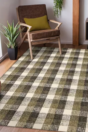 Saraswati global hand-tufted luxury rug ideal for bedroom, living room, anti slip baking carpet (2x3 feet).