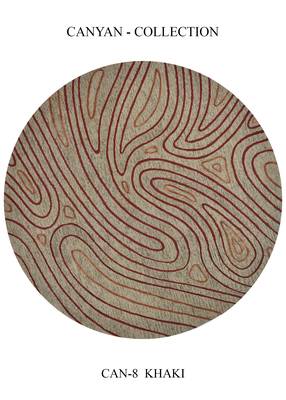 Saraswati global hand-tufted rug, luxury round shape wool area rug, anti-slip backing carpet (10x10 feet). 1