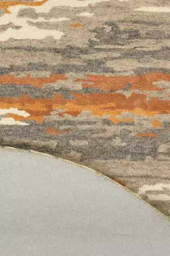 Saraswati global rug, hand-tufted rug, wool area rug, anti-slip backing carpet, 8x8 feet round shape rug.