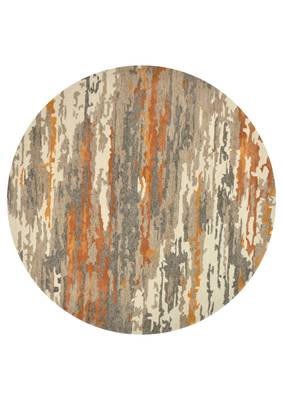 Saraswati global handmade rug, round shape wool area rug, anti-slip backing carpet (10x10). 1