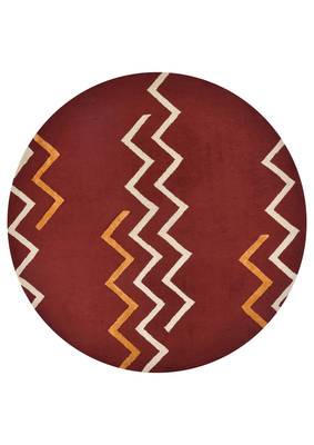 Handmade wool rug, designer area rug, 8x8 feet, anti-slip & anti-skid backing carpet by saraswati global 1