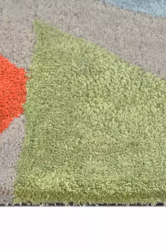 Saraswati global handmade wool carpet for living room  rugs for home and bedroom, anti-slip backing rug (5x8 feet).