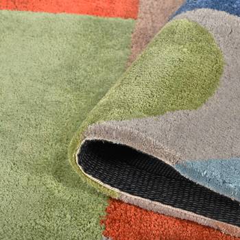 Saraswati global handmade wool carpet for living room  rugs for home and bedroom, anti-slip backing rug (5x8 feet). 5