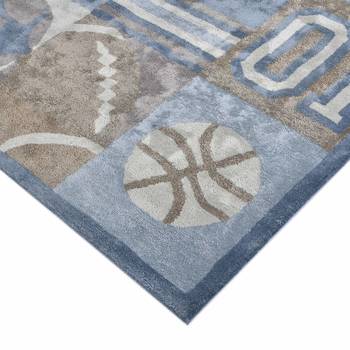 Saraswati global hand-tufted rug, wool area rug for kids room, dining areas rug, anti-slip backing carpet(5x8 feet). 4