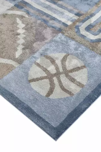 Saraswati global hand-tufted rug, wool area rug for kids room, dining areas rug, anti-slip backing carpet(5x8 feet).