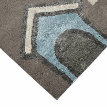 Saraswati global handmade wool carpet for living room  rugs for home and bedroom, anti-slip backing rug (5x8 feet). 4