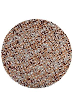 Saraswati global hand-tufted wool rug, round shape area rug, anti-slip & anti-skid backing carpet (6x6 feet). 2