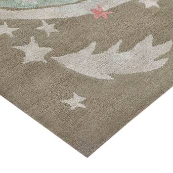 Saraswati global handmade wool carpet for living room  rugs for home and bedroom, anti-slip backing rug (5x8 feet). 4