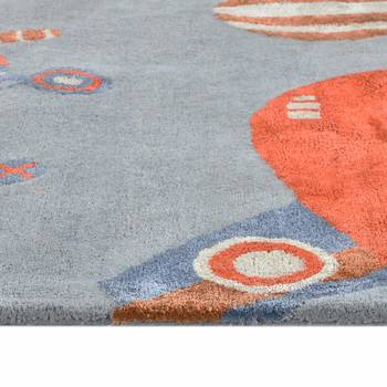 Saraswati global hand-tufted rug, wool area rug for kids room, dining areas rug, anti-slip backing carpet(5x8 feet). 2