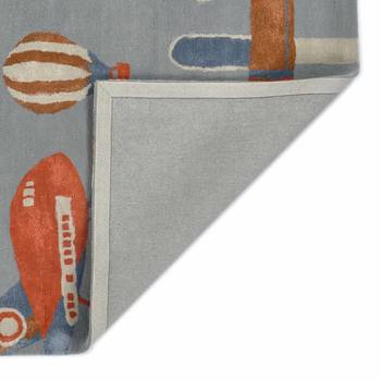 Saraswati global hand-tufted rug, wool area rug for kids room, dining areas rug, anti-slip backing carpet(5x8 feet). 4